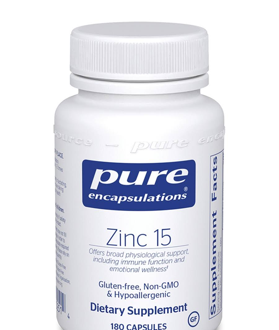 Pure Encapsulations Zinc 15 Supplement - 180ct