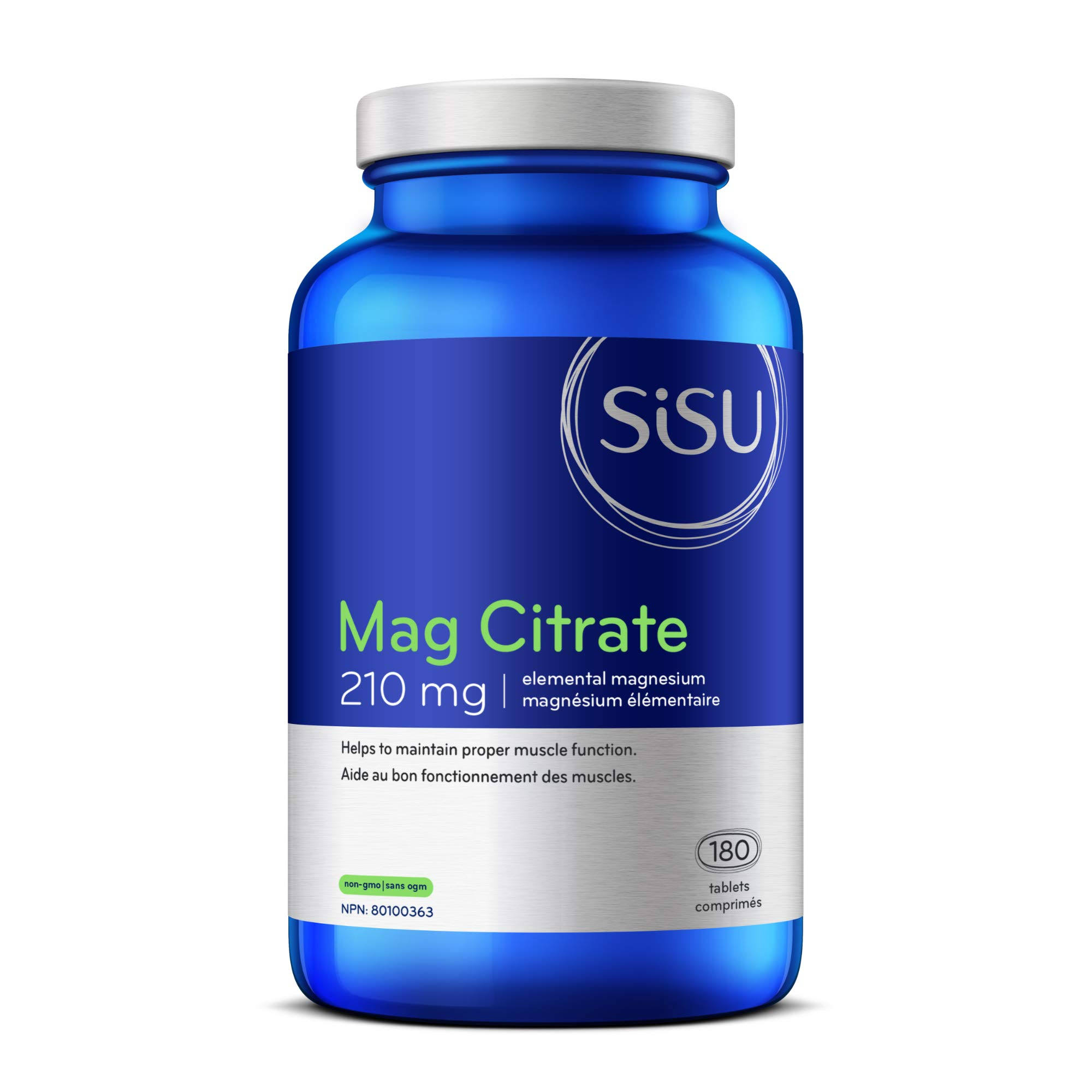 Sisu Mag Citrate 210 mg - 180 tablets