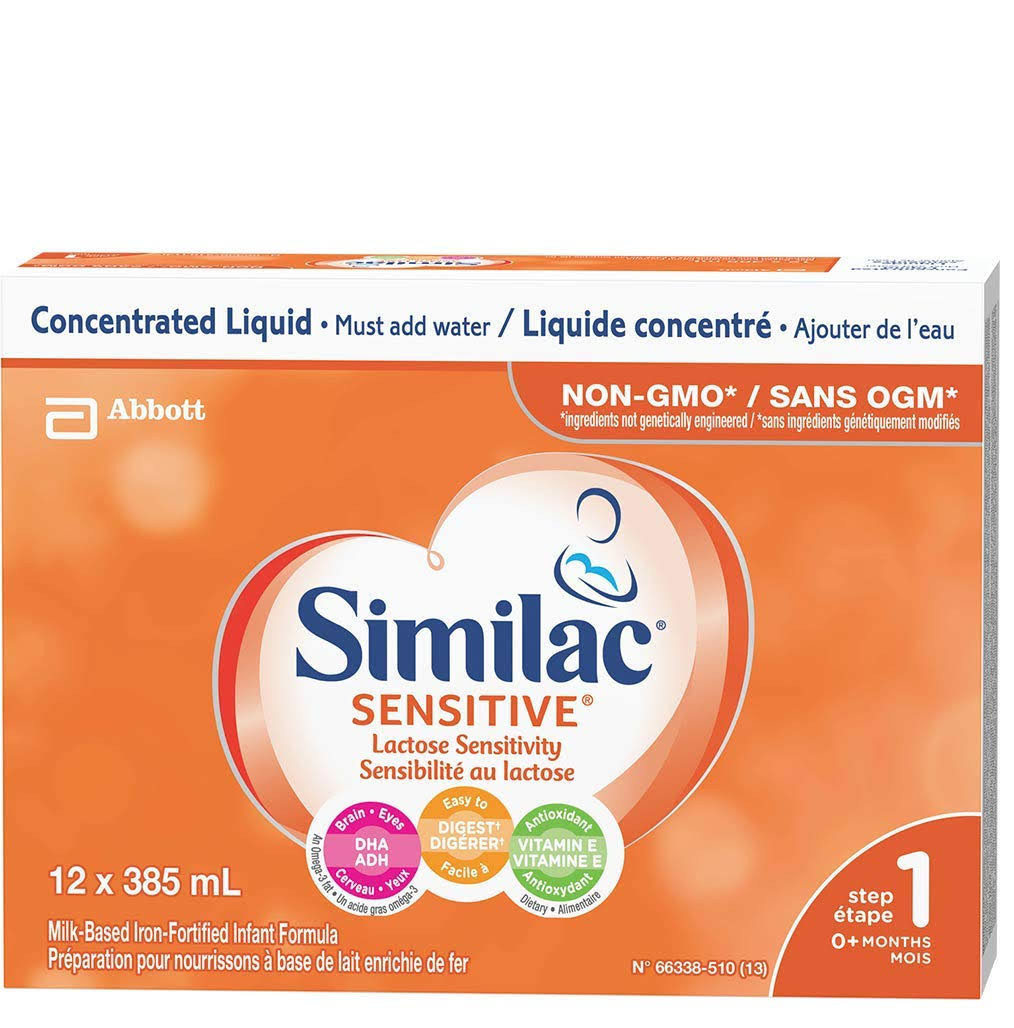 Similac Sensitive Lactose Sensitivity, Concentrated Liquid 12x385ml