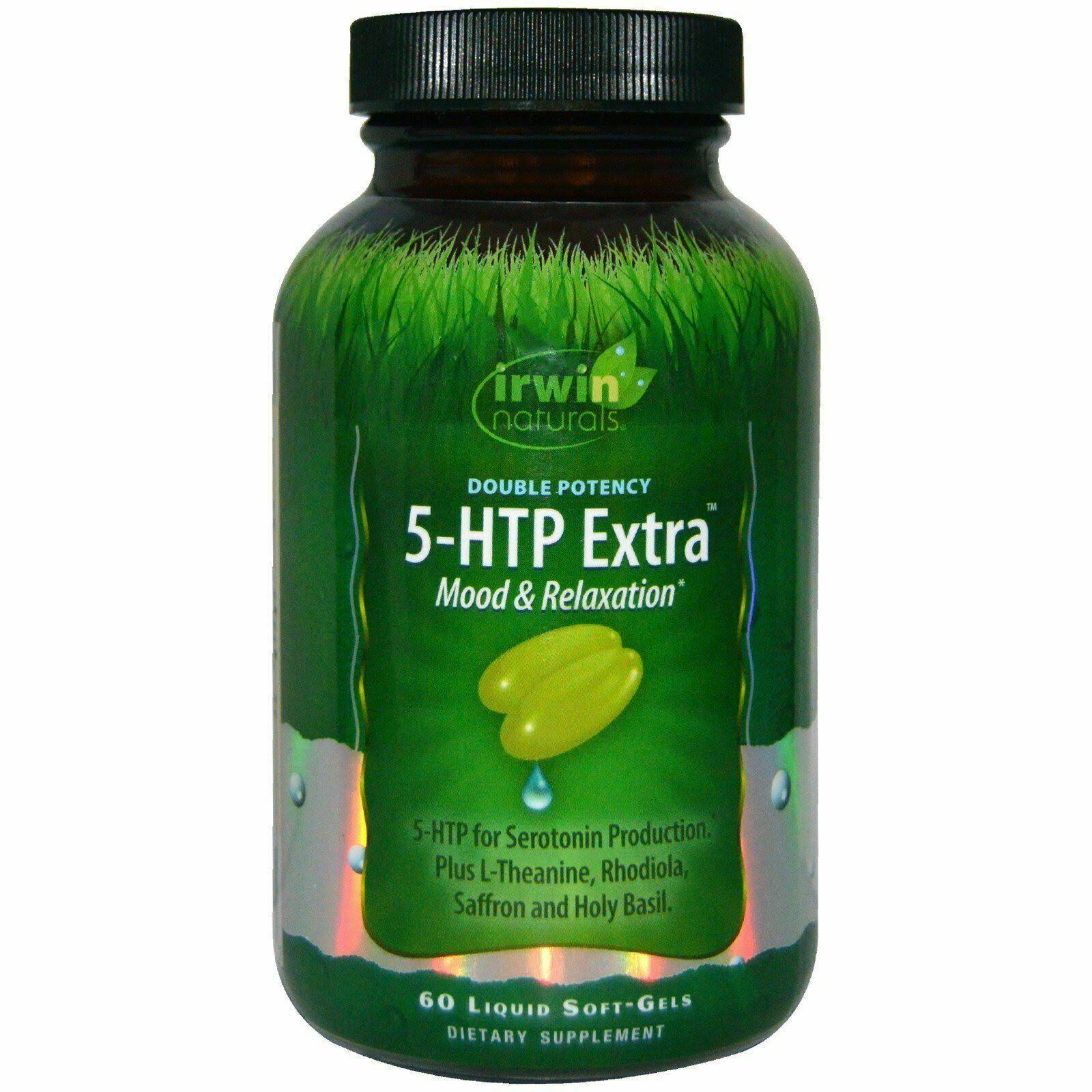 Irwin Naturals Double Potency 5-HTP Extra Supplement - 60 Capsules