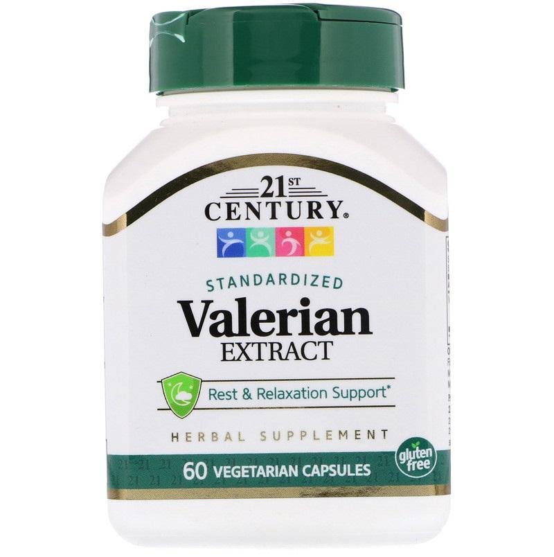 21st Century Standardized Valerian Extract Vegetarian Capsules - x60