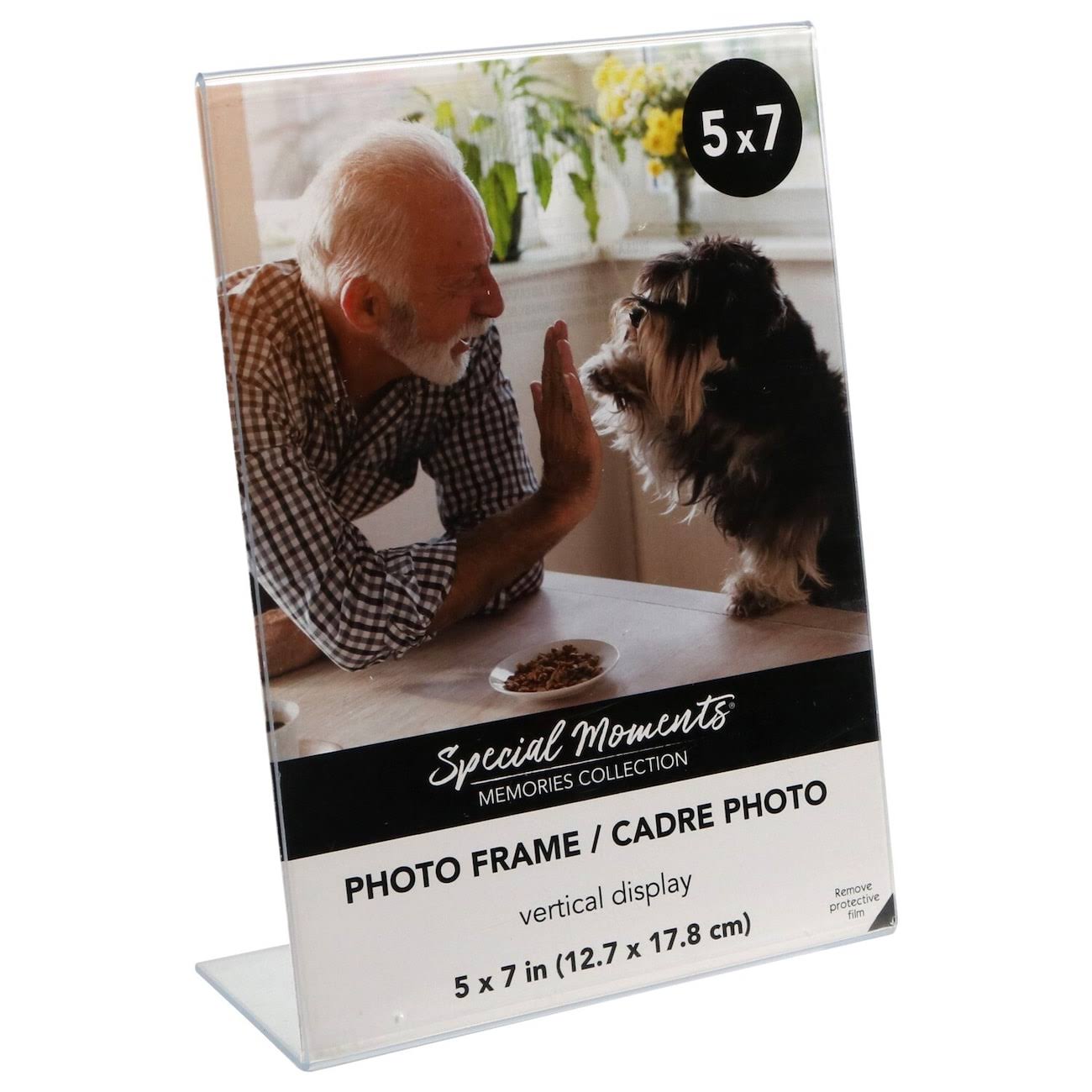 Special Moments Freestanding Borderless Vertical Plastic Picture Frames, 5x7 in.