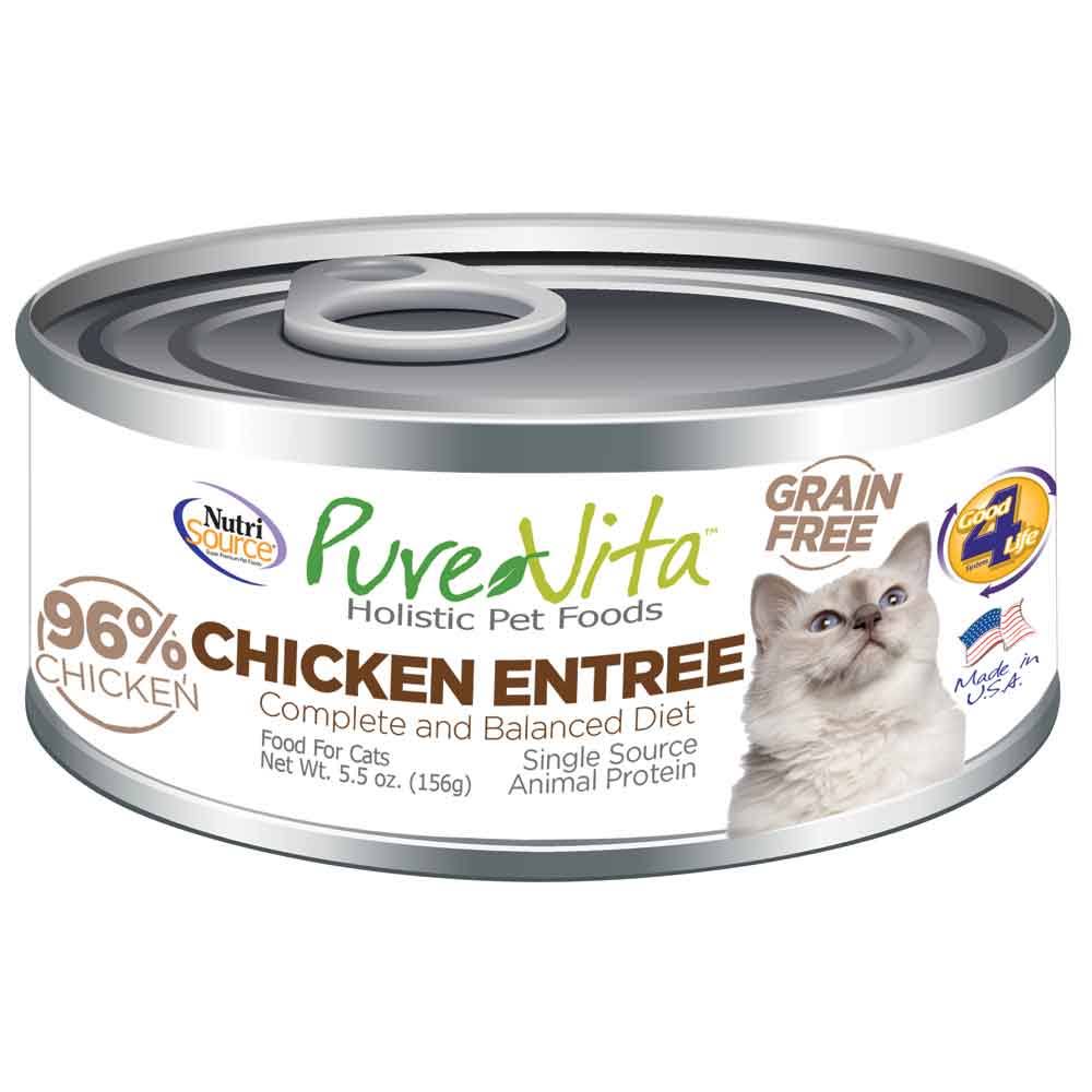 Pure Vita Chicken Entree Cat Food - 5.5oz
