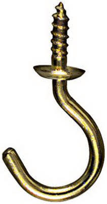 National Hardware Cup Hook - Solid Brass