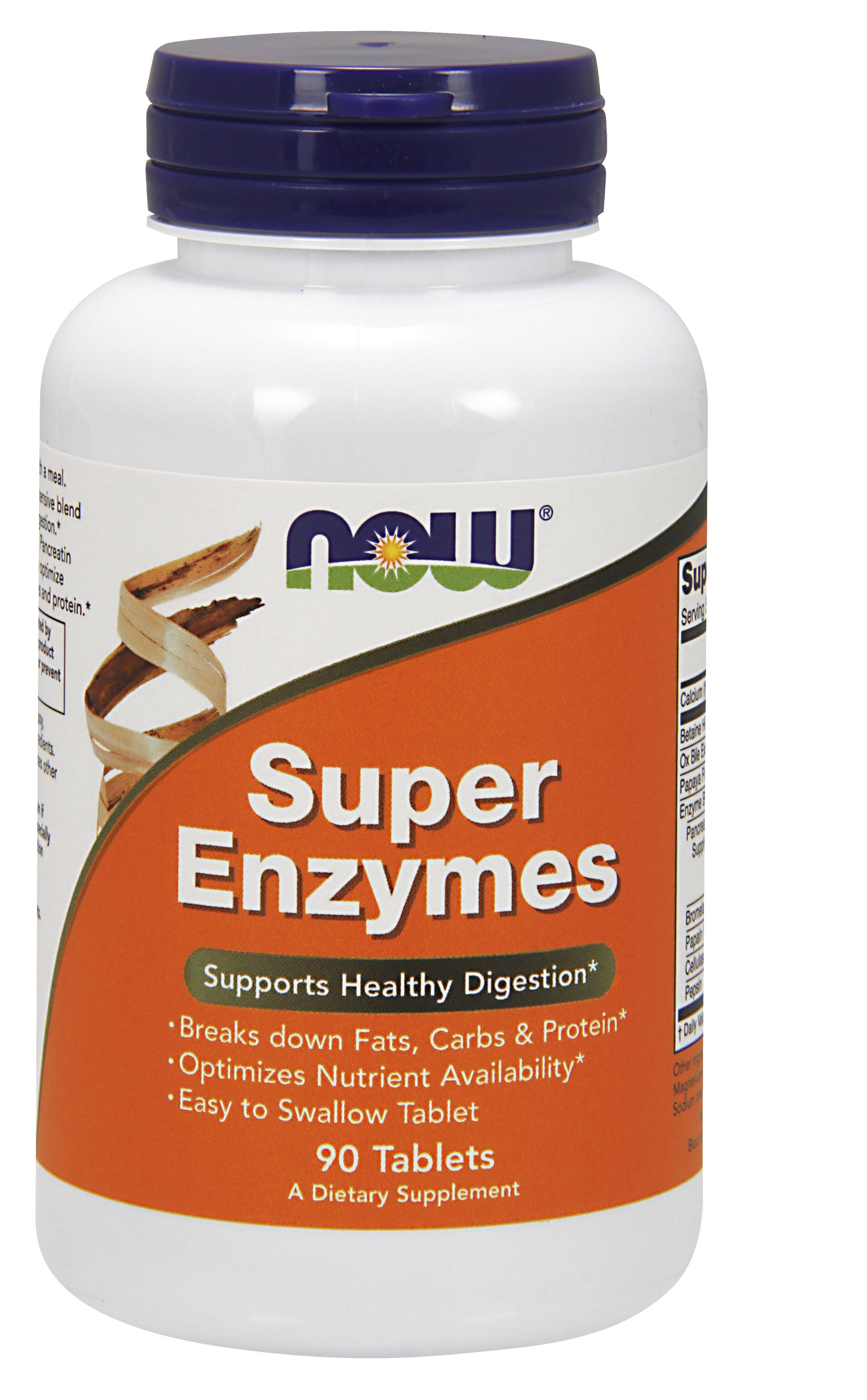 Now Foods Super Enzymes - 90 Tablets