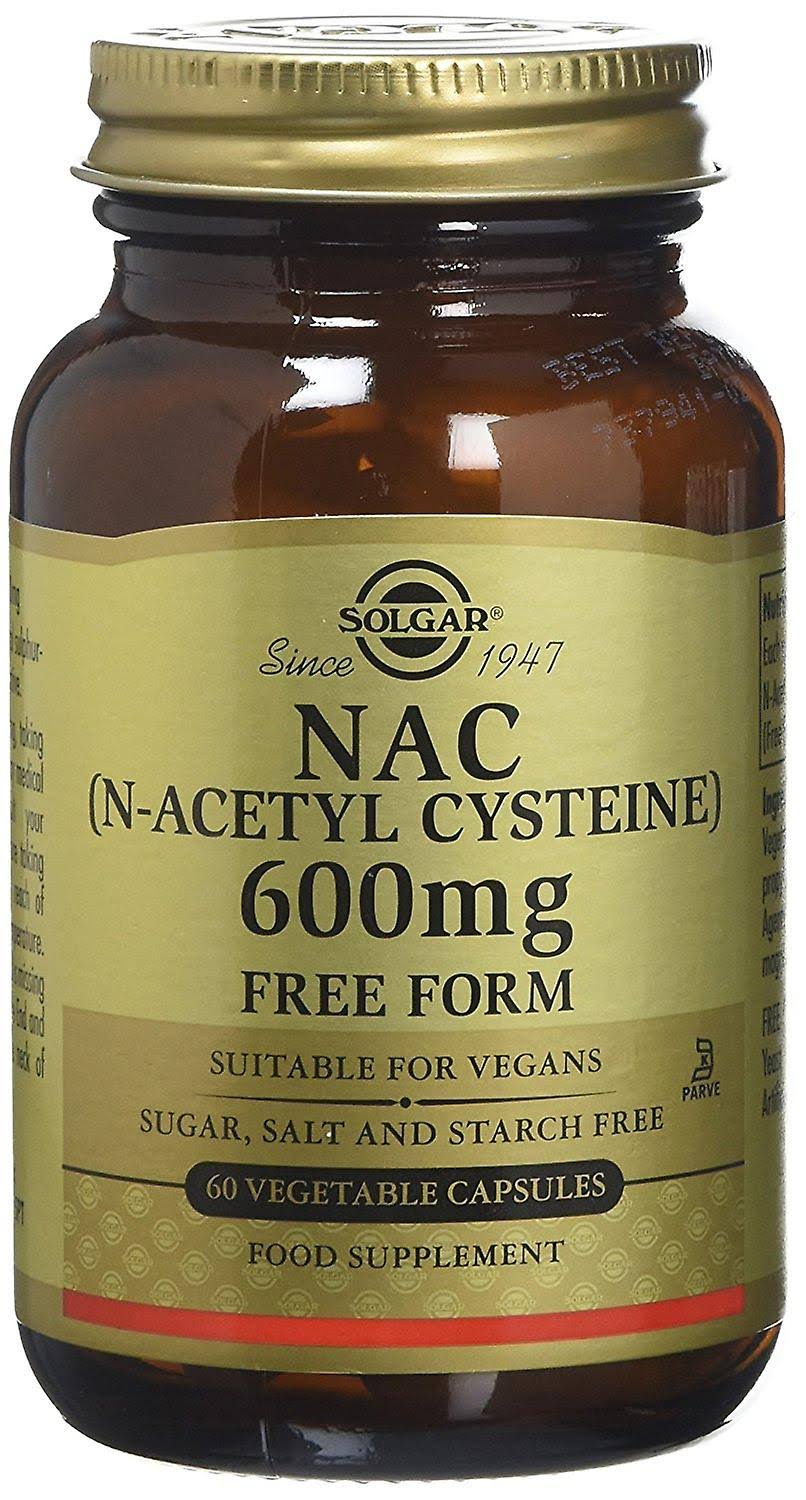 Solgar NAC (N-Acetyl Cysteine) 600mg Capsules (60)