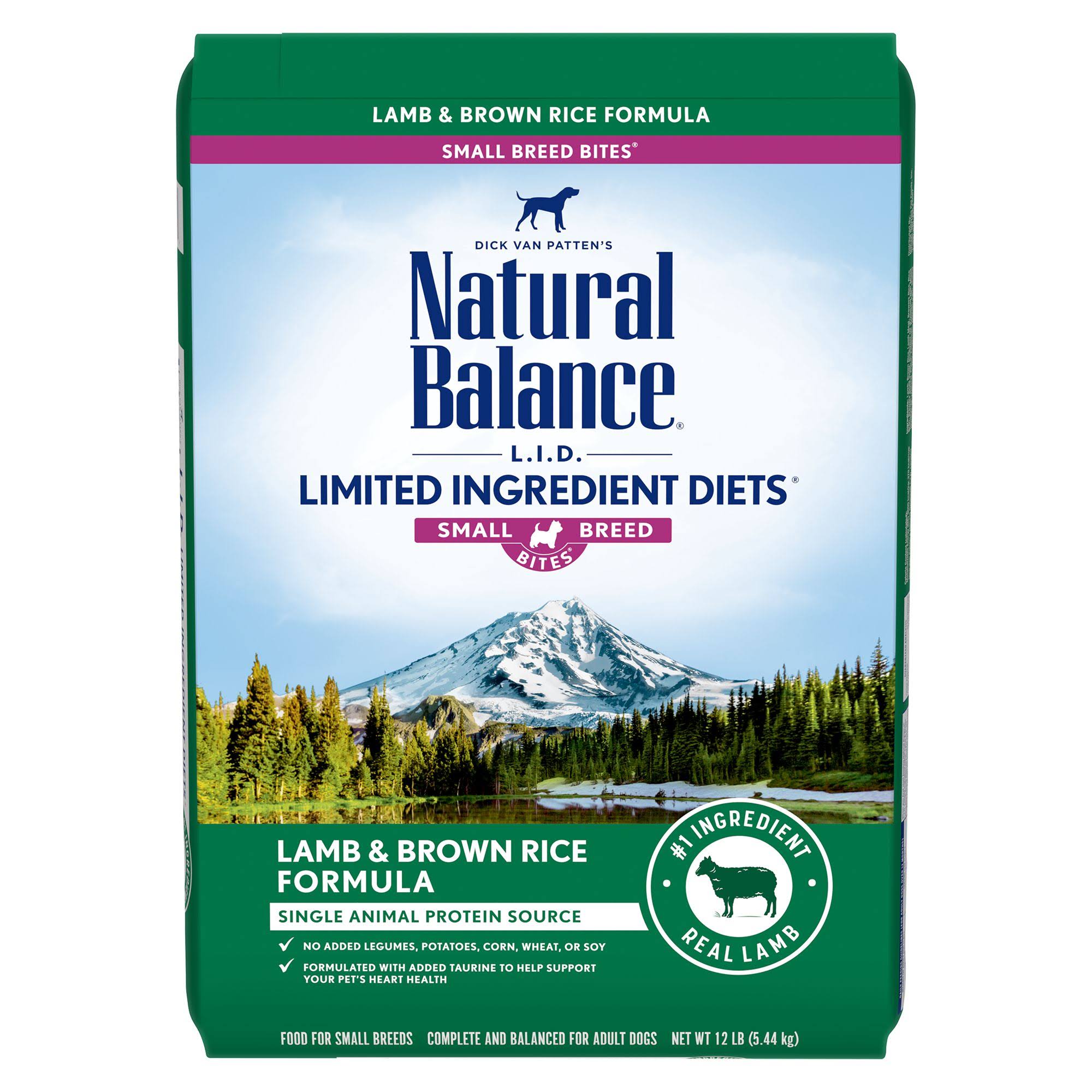 Natural Balance L.I.D. Lamb & Brown Rice Small Breed Dog Food [12lb]