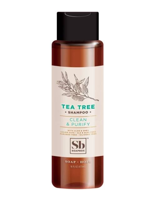 Soapbox tea tree clean & purify shampoo 16 oz