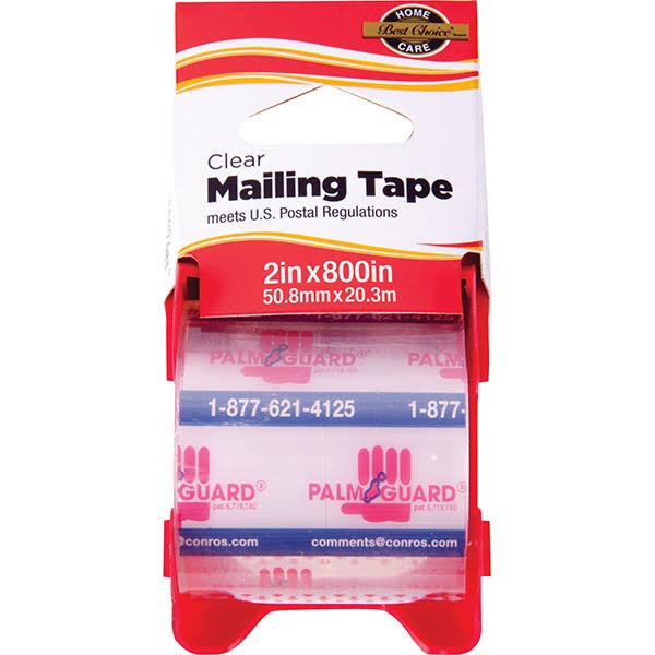 Best Choice Clear Mailing Tape with Dispenser