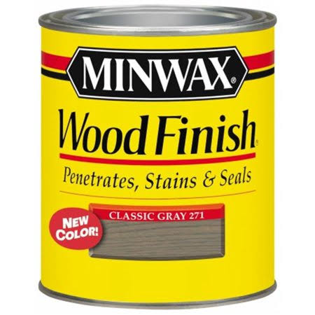 Minwax Interior Stain Wood Finish - Classic Gray, .5pint