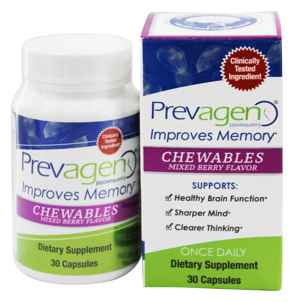 Prevagen Memory Improvement Supplement - 30 Chewable Capsules
