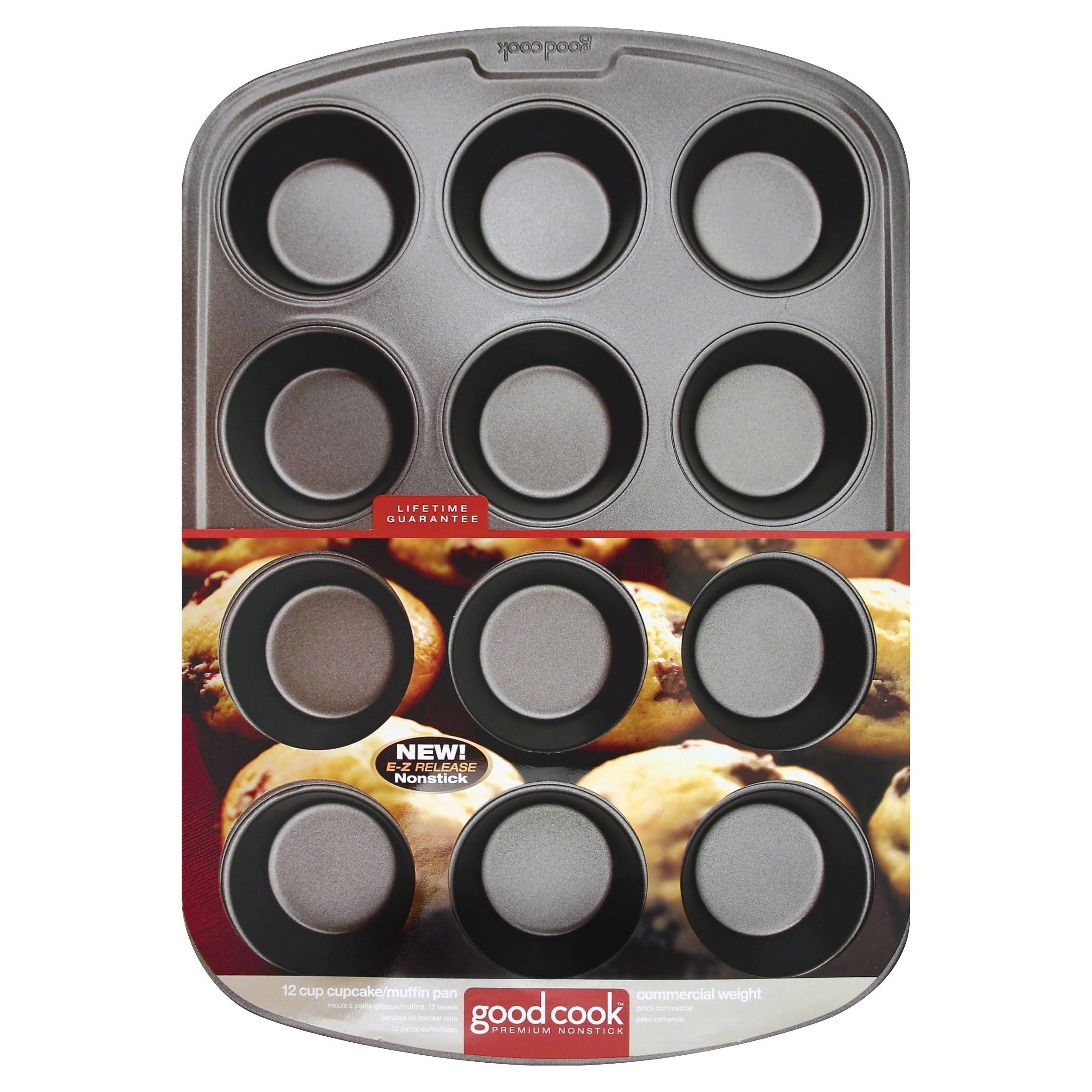 Goodcook 04031 Non-Stick Muffin Pan - 2 3/4" Dia x 18.3"L x 11.8"W x 8.1"H, Steel