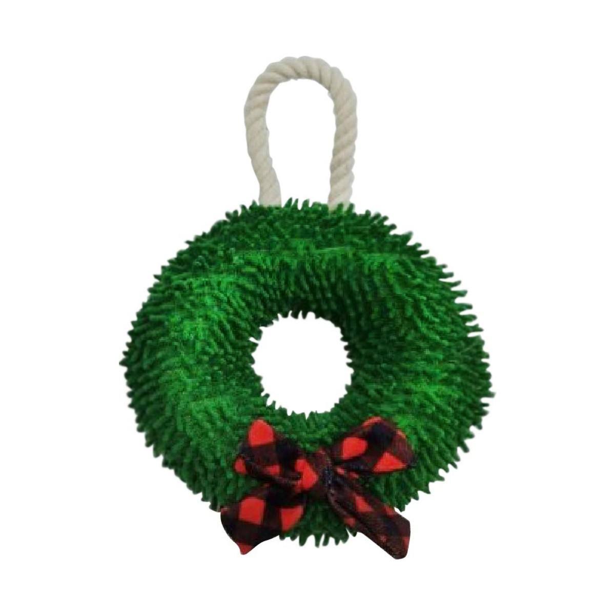 Tall Tails Wreath Plush Dog Toy, 6-In.