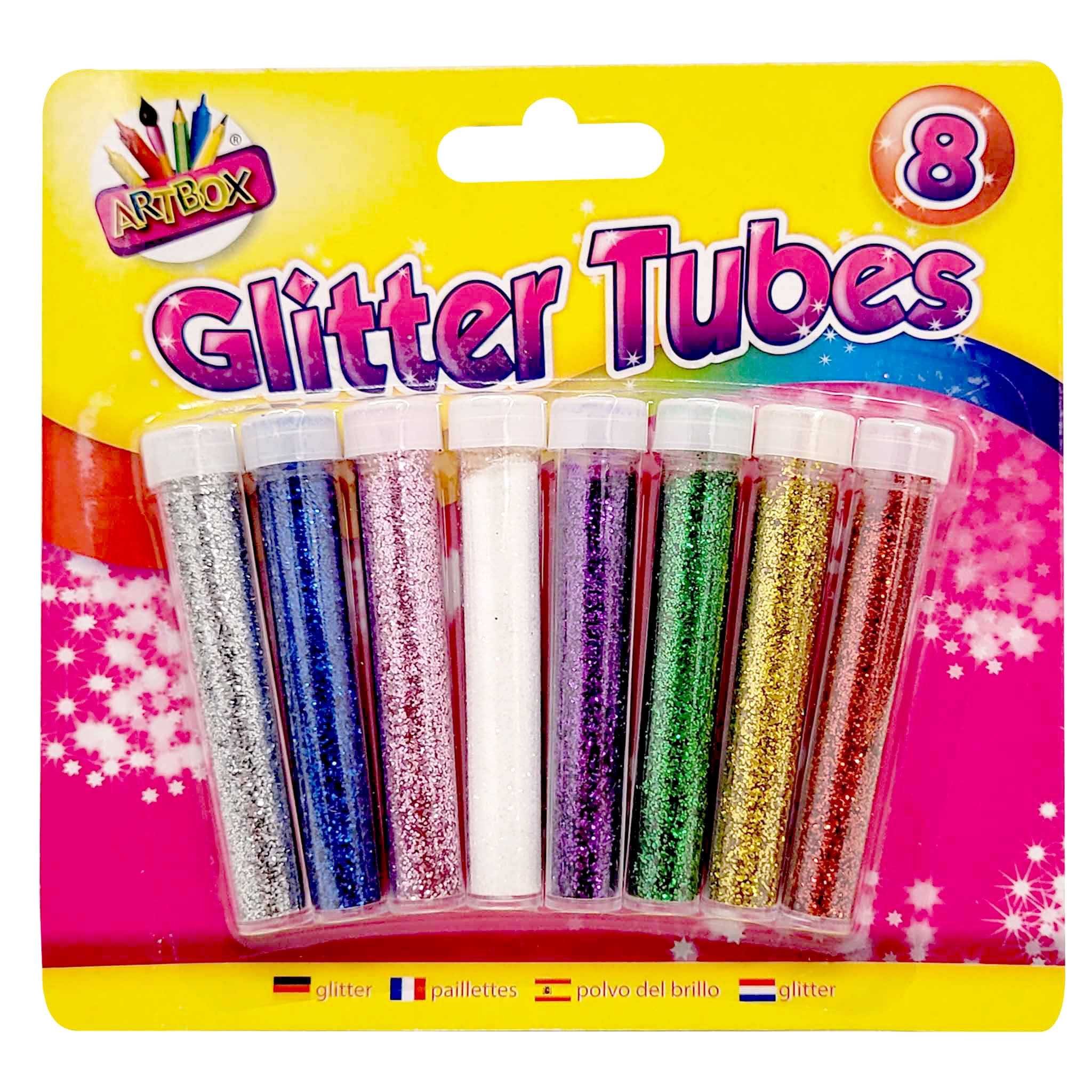 Art Box Glitter Tubes - 8ct