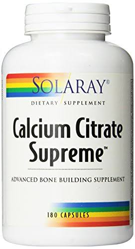 Solaray Calcium Citrate Supreme - 180 Capsules
