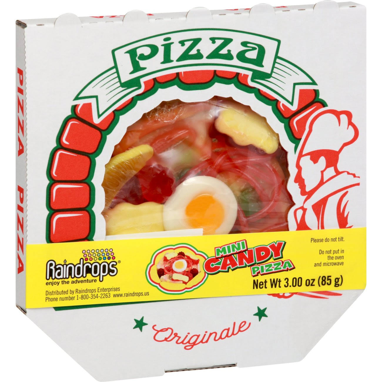 Raindrops Mini Gummy Pizza, Originale - 3.00 oz