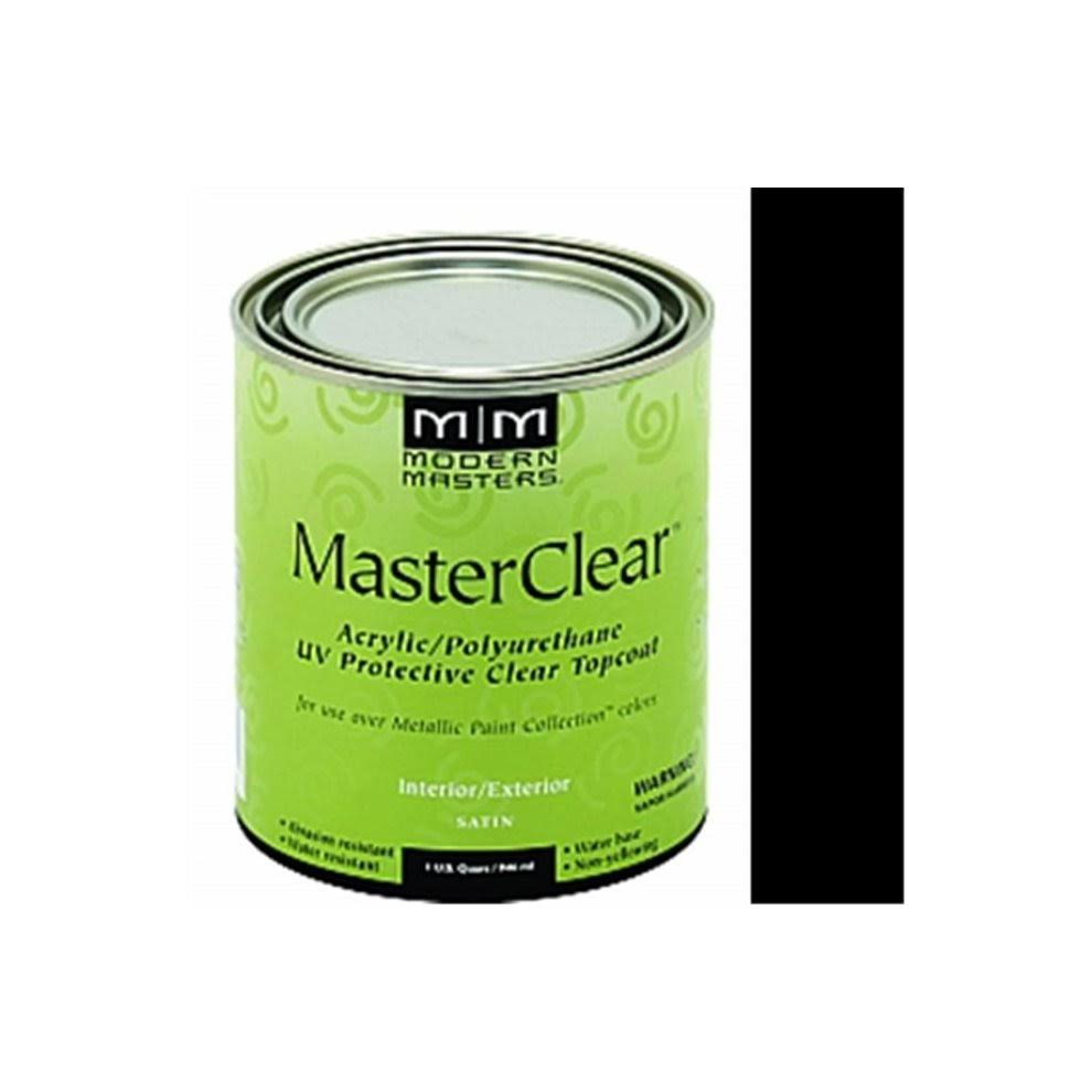 Modern Masters Clear Acrylic and Polyurethane UV Protective Topcoat - Satin, 32oz