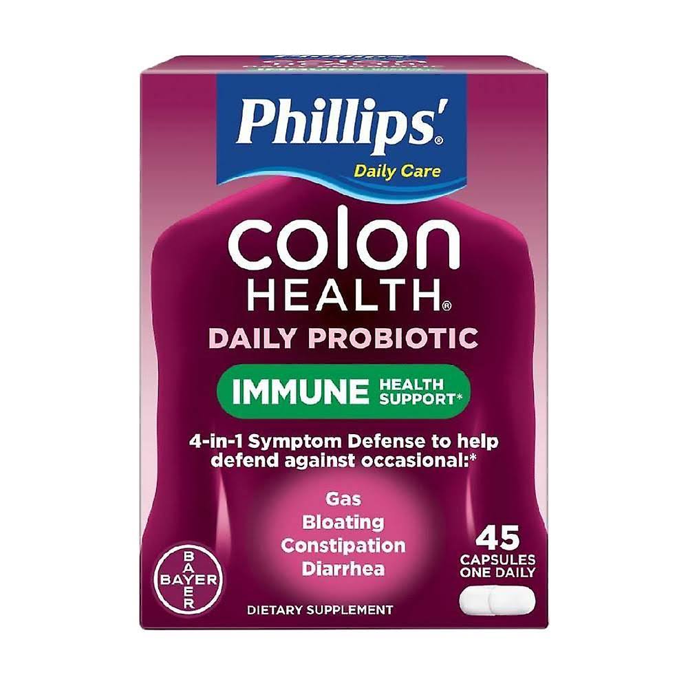 Bayer Phillips' Colon Health Probiotic Caps Capsules - 45 Capsules