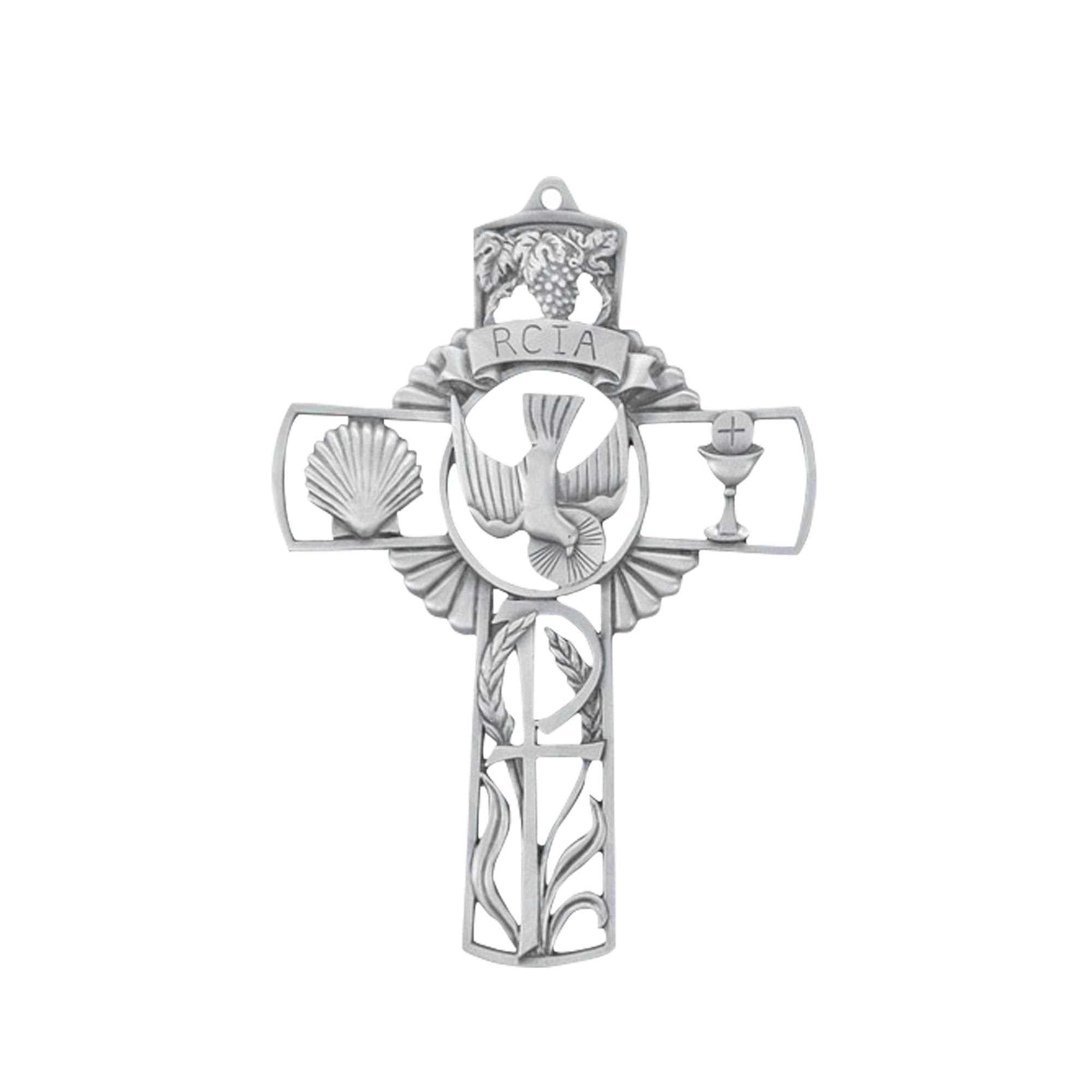 Pewter RCIA Wall Cross 5