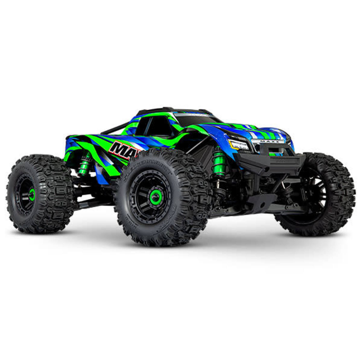 Traxxas Maxx 4S RTR Brushless 4x4 RC Monster Truck with WideMaxx Green