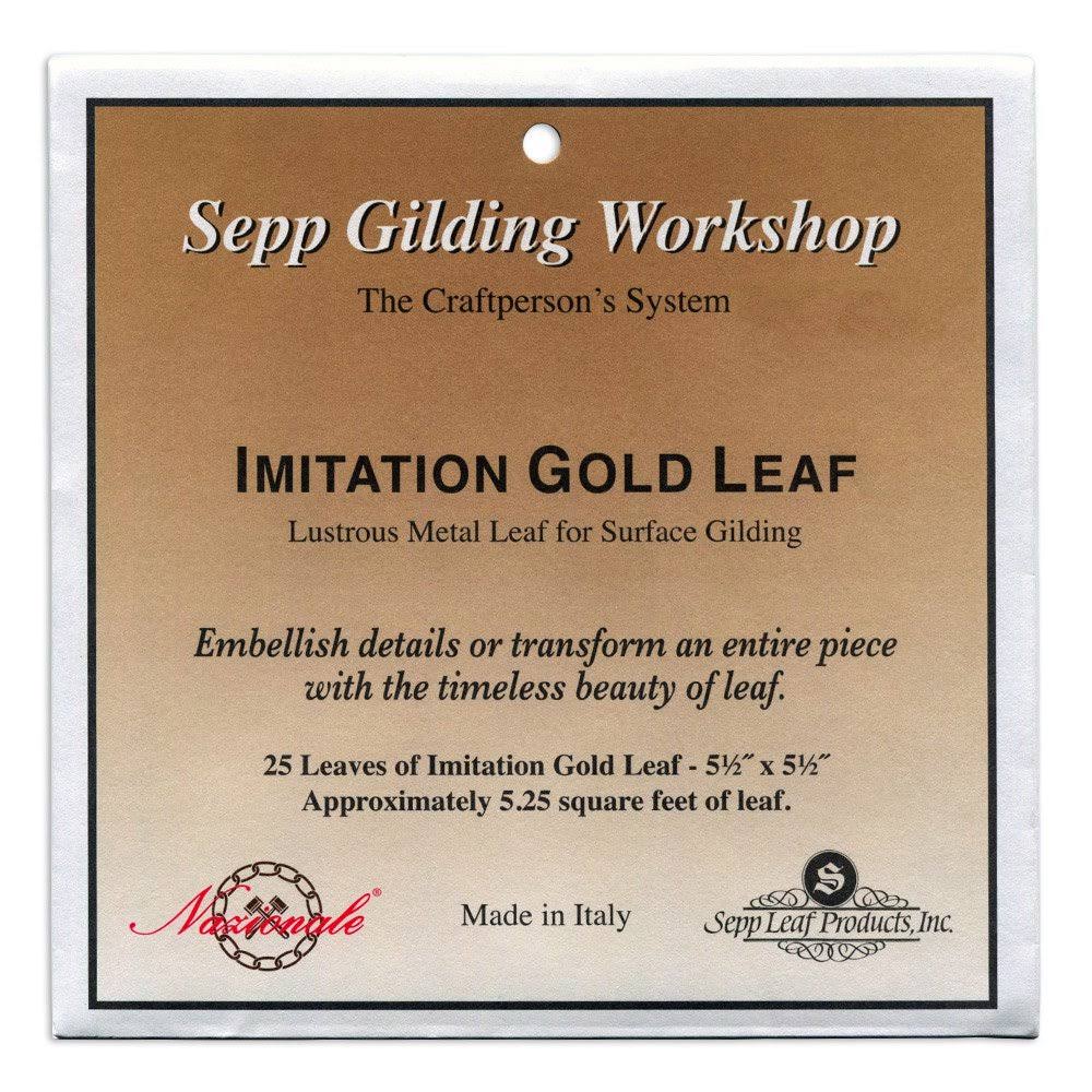Sepp Leaf Imitation Gold Leaf - 5 1/2" x 5 1/2", 25pcs