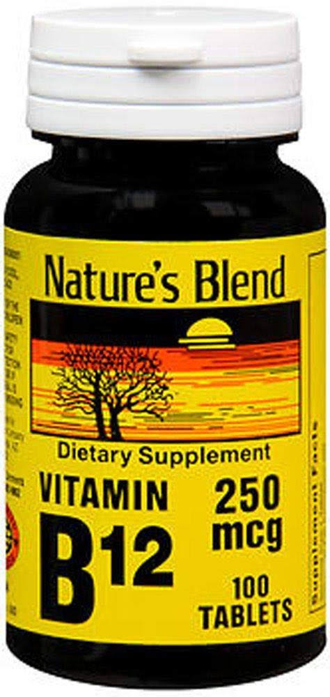 Nature's Blend Vitamin B12 - 250mcg, 100ct