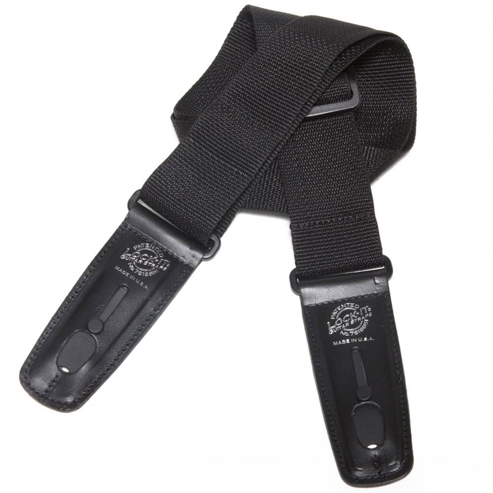 Lock It Professional Polypro Strap - With Locking Ends, Black, 2"