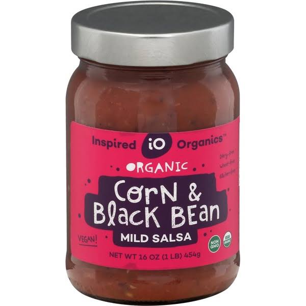 Inspired Organics Salsa, Organic, Mild, Corn & Black Bean - 16 oz