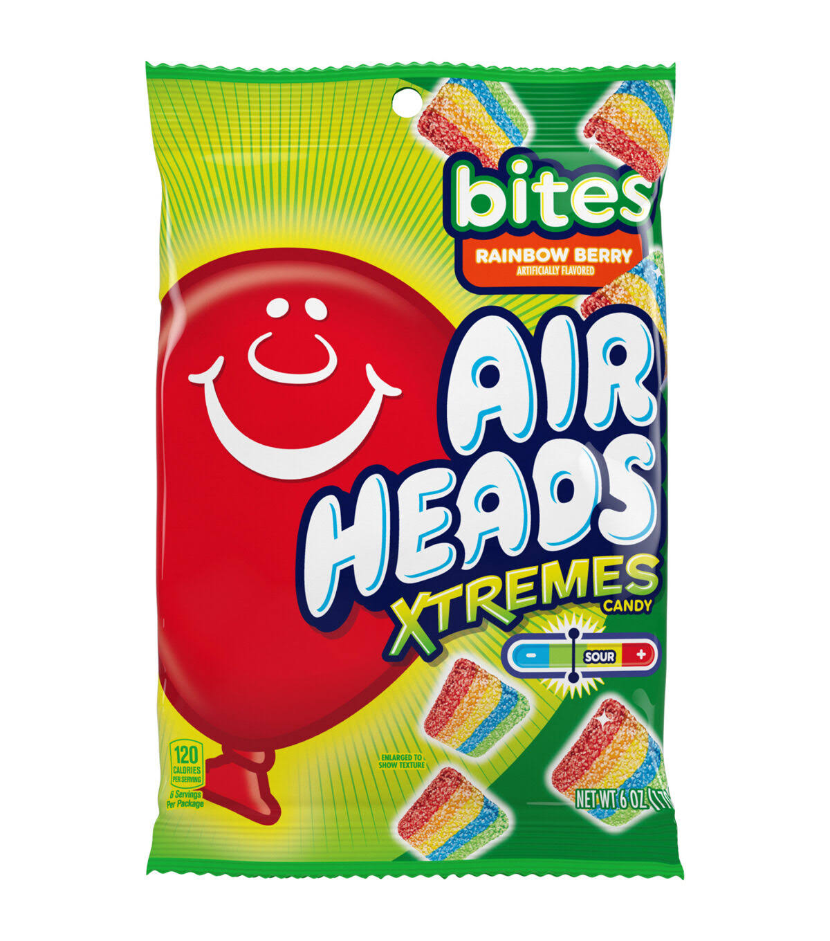 Air Heads Xtremes Bites - Rainbow Berry, 6oz