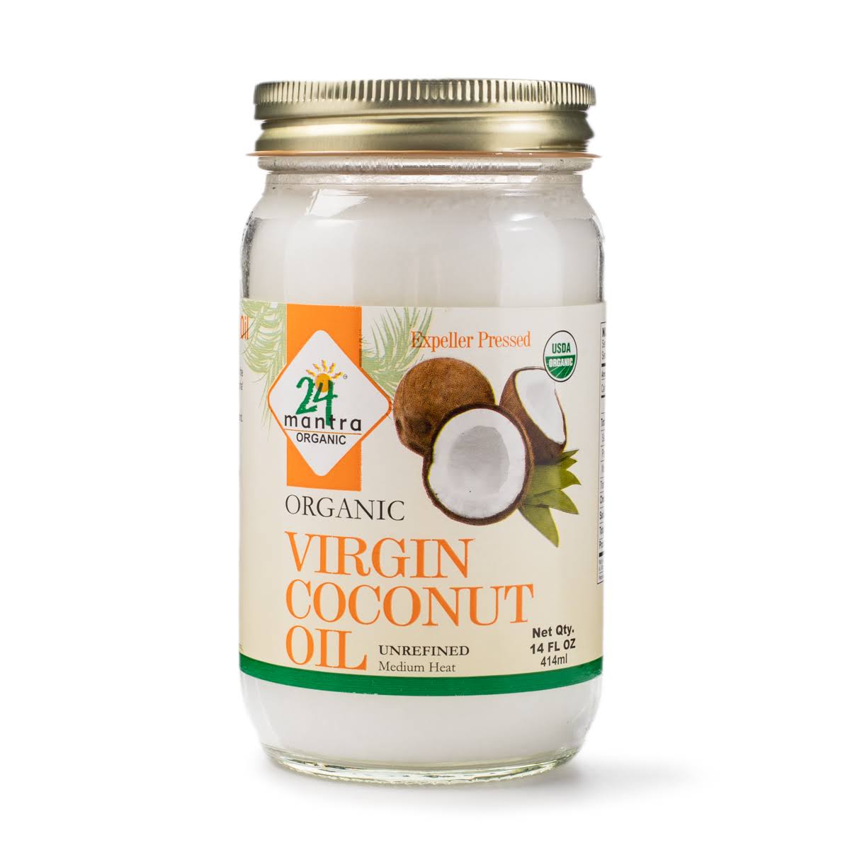 24 Mantra Organic Virgin Coconut Oil - 14 oz