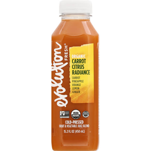 Evolution Fresh Cold-Pressed Juice, Organic, Carrot Citrus Radiance - 15.2 fl oz