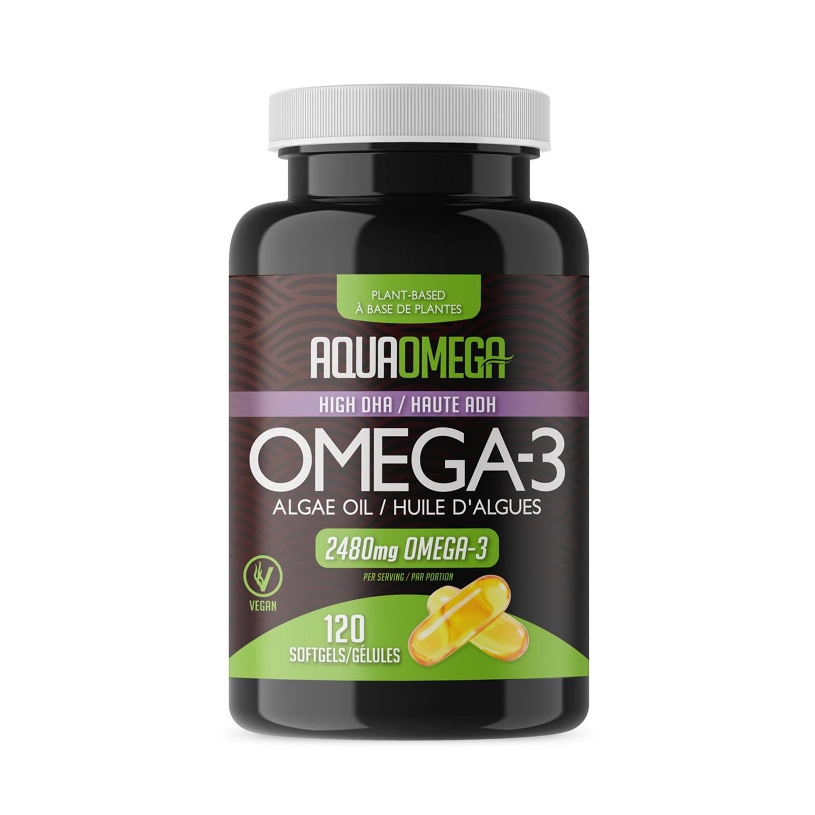 AquaOmega Vegan Omega 3, 120 Softgels