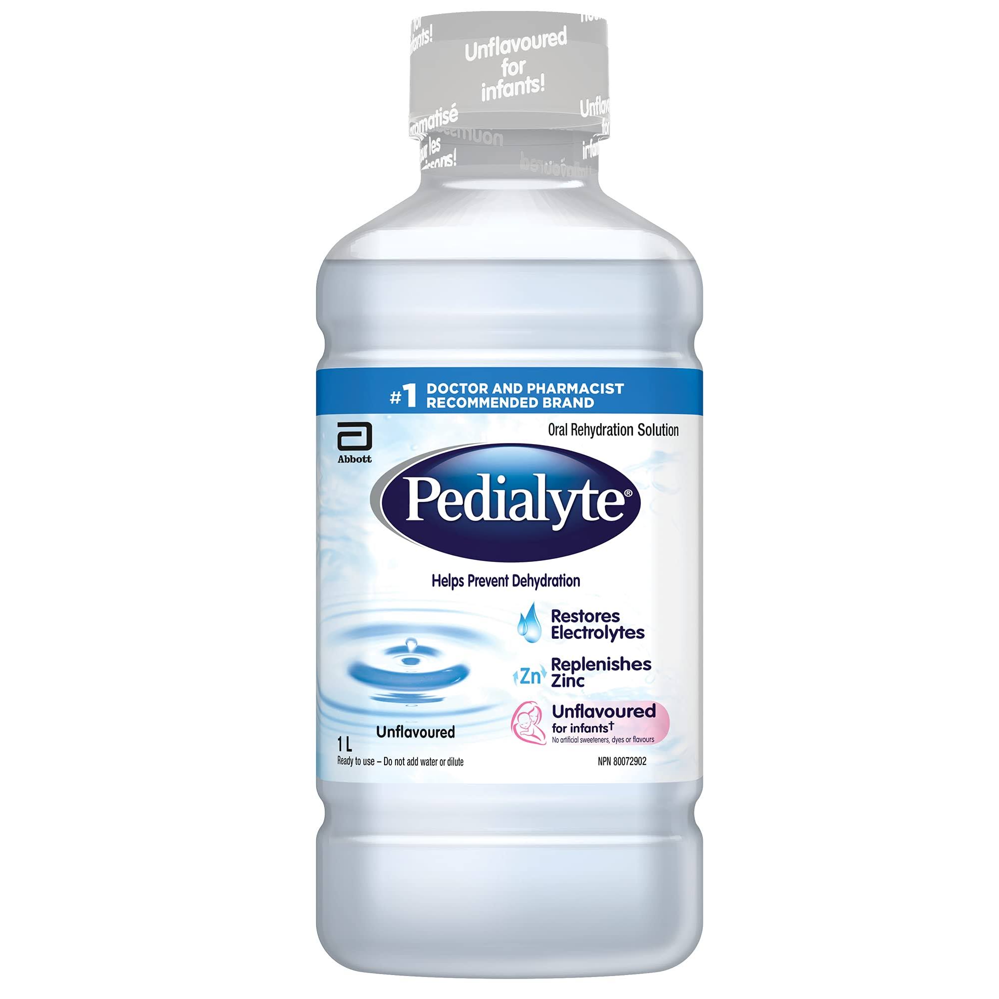 Pedialyte Oral Electrolyte Maintenance Solution - Unflavoured, 1L