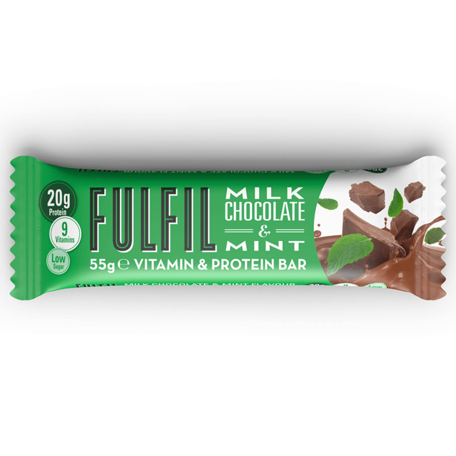 Fulfil Milk Chocolate & Mint Vitamin & Protein Bar (15 x 55g)