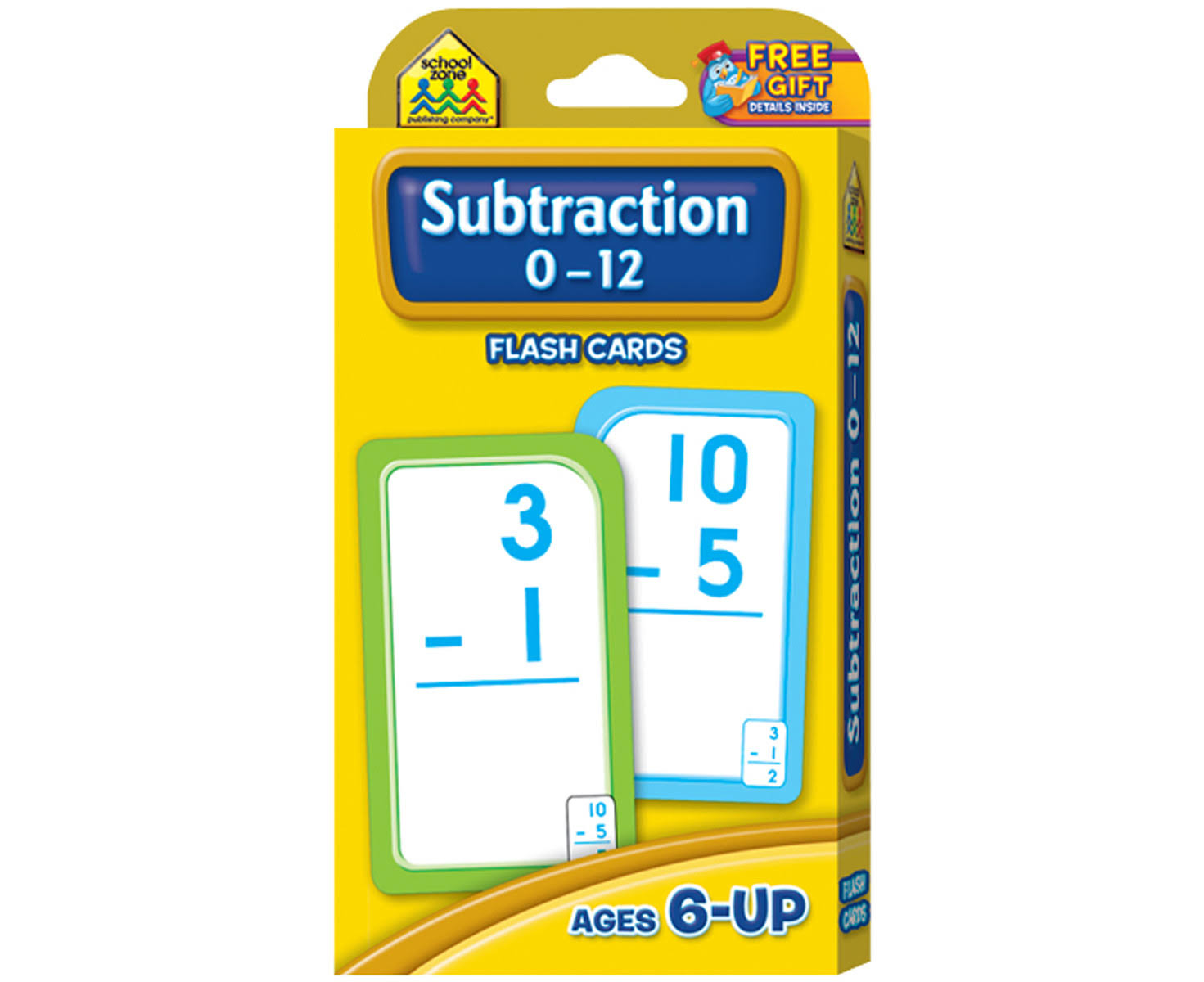 School Zone Flash Cards - Subtraction 0-12