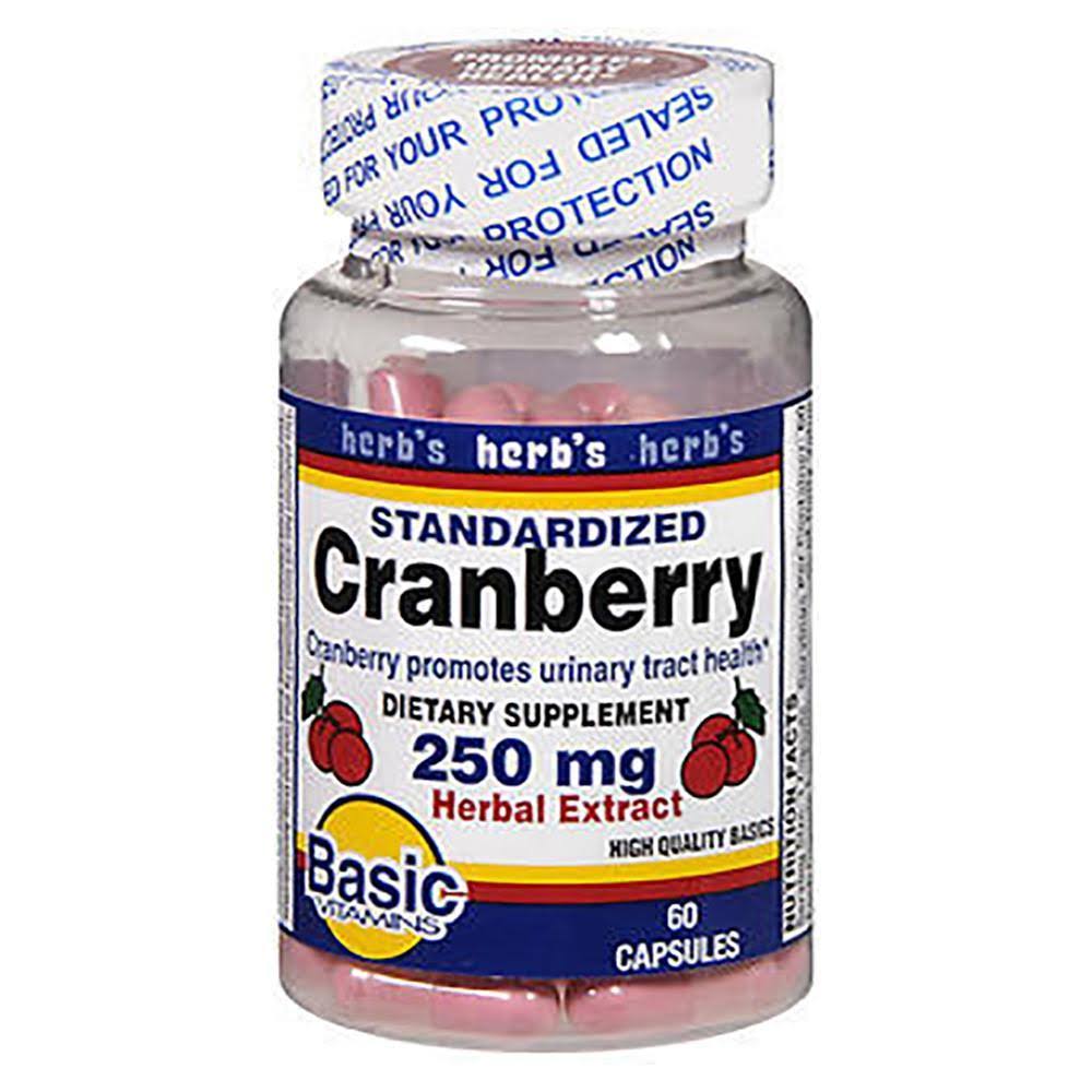 Basic Vitamin Cranberry Extract - 250mg, 60ct