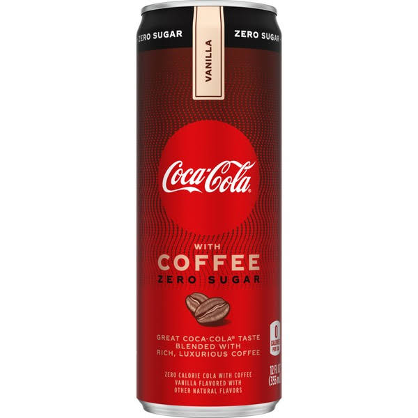 Coca-Cola Cola with Coffee, Zero Sugar, Vanilla - 12 fl oz