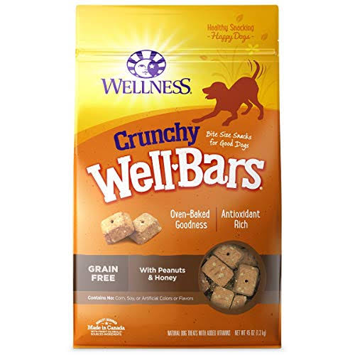 Wellness Wellbars Bite Size With Crunchy Peanuts And Honey Dog Treats