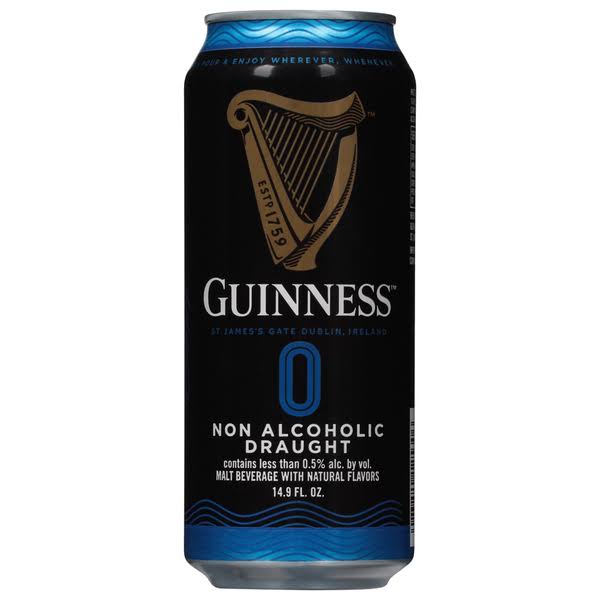 Guinness Beer, Draught, Non Alcoholic - 14.9 fl oz