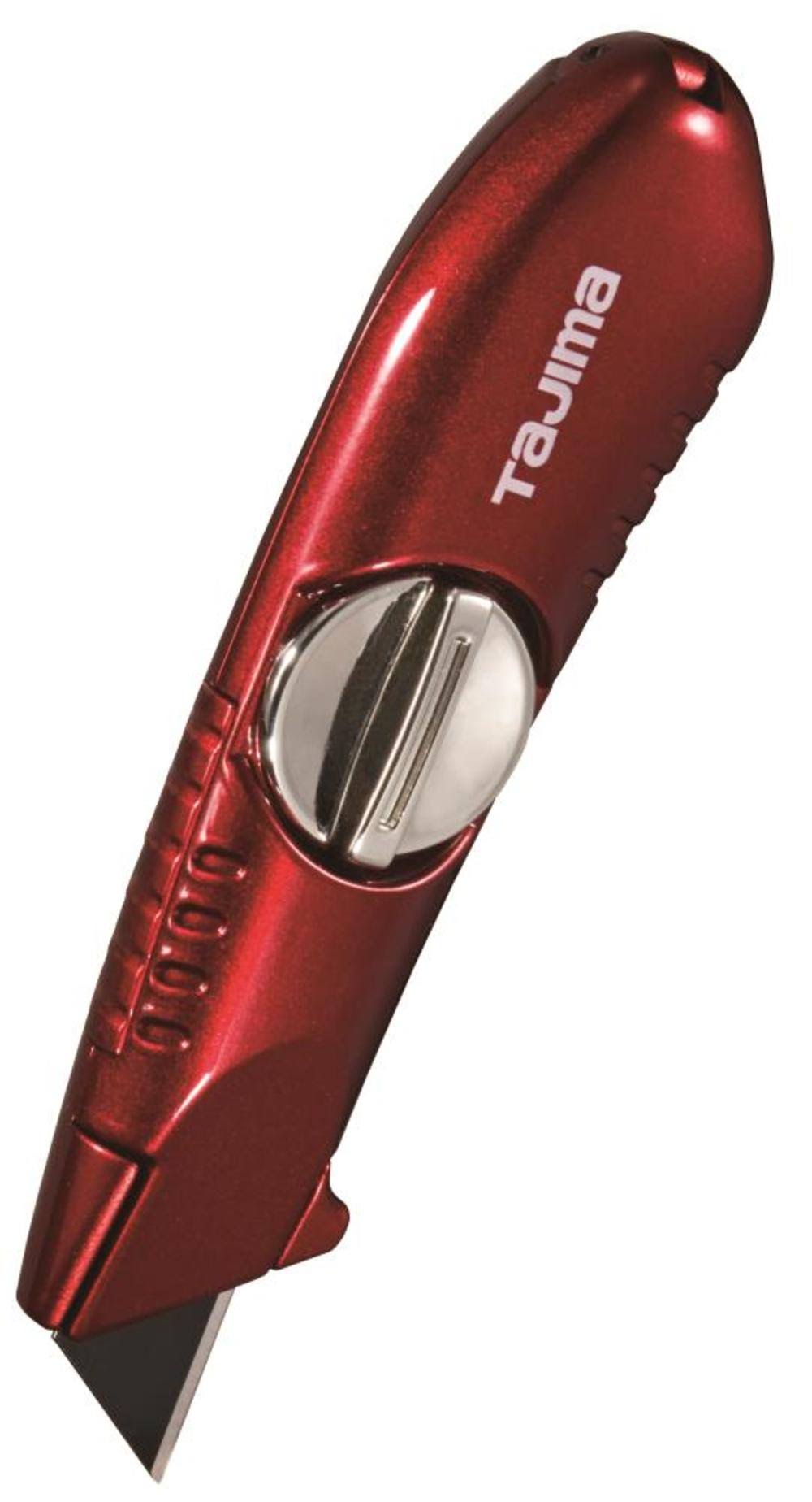 Tajima VR-101R VR-Series Fixed-Blade Utility Knife with 3 V-Rex Blades - Red