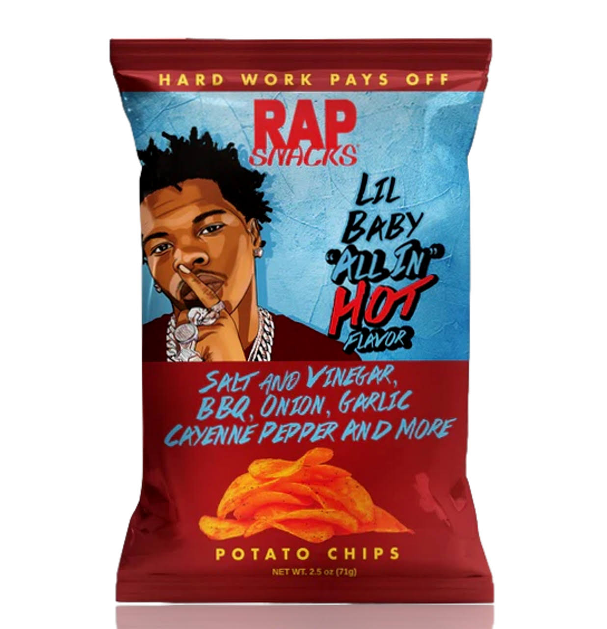 Rap Snacks - Lil Baby - All In HOT Potato Chips