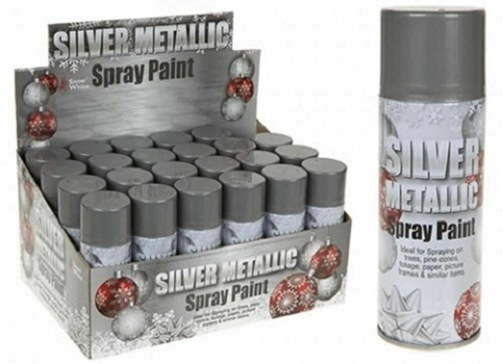 Christmas Silver Metallic Spray Paint 250ml