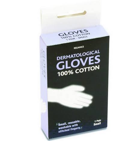 Reliance Dermatological 100% Cotton Gloves - 1 Pair Small