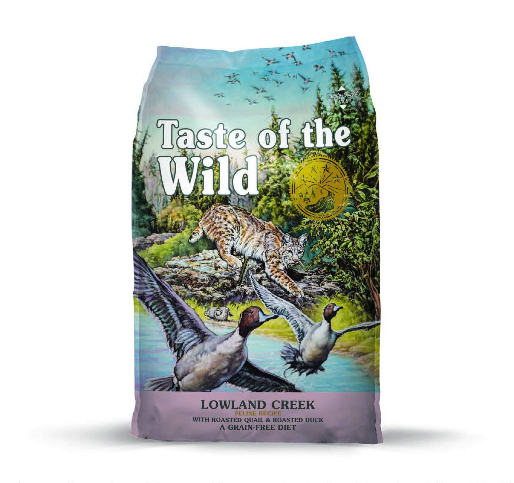 Taste of The Wild Lowland Creek Grain Free Quail & Roasted Duck Cat Food - 14 lb