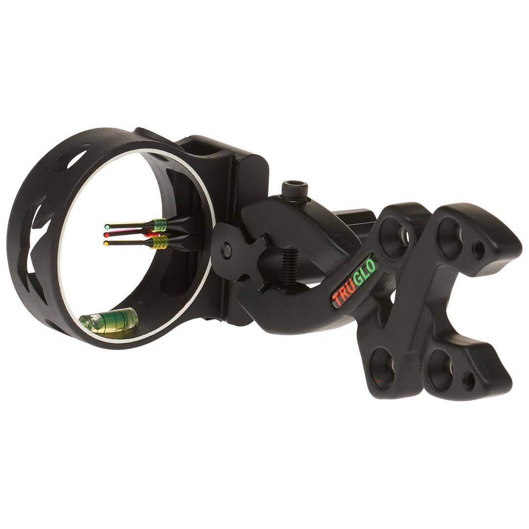 TruGlo Storm 3-Pin Fiber Optic Archery Sight - Black
