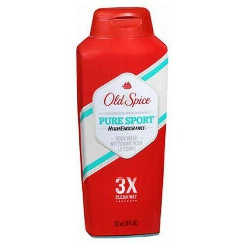 Old Spice High Endurance Pure Sport Scent Men's Body Wash - 18 Oz, Pack of 6