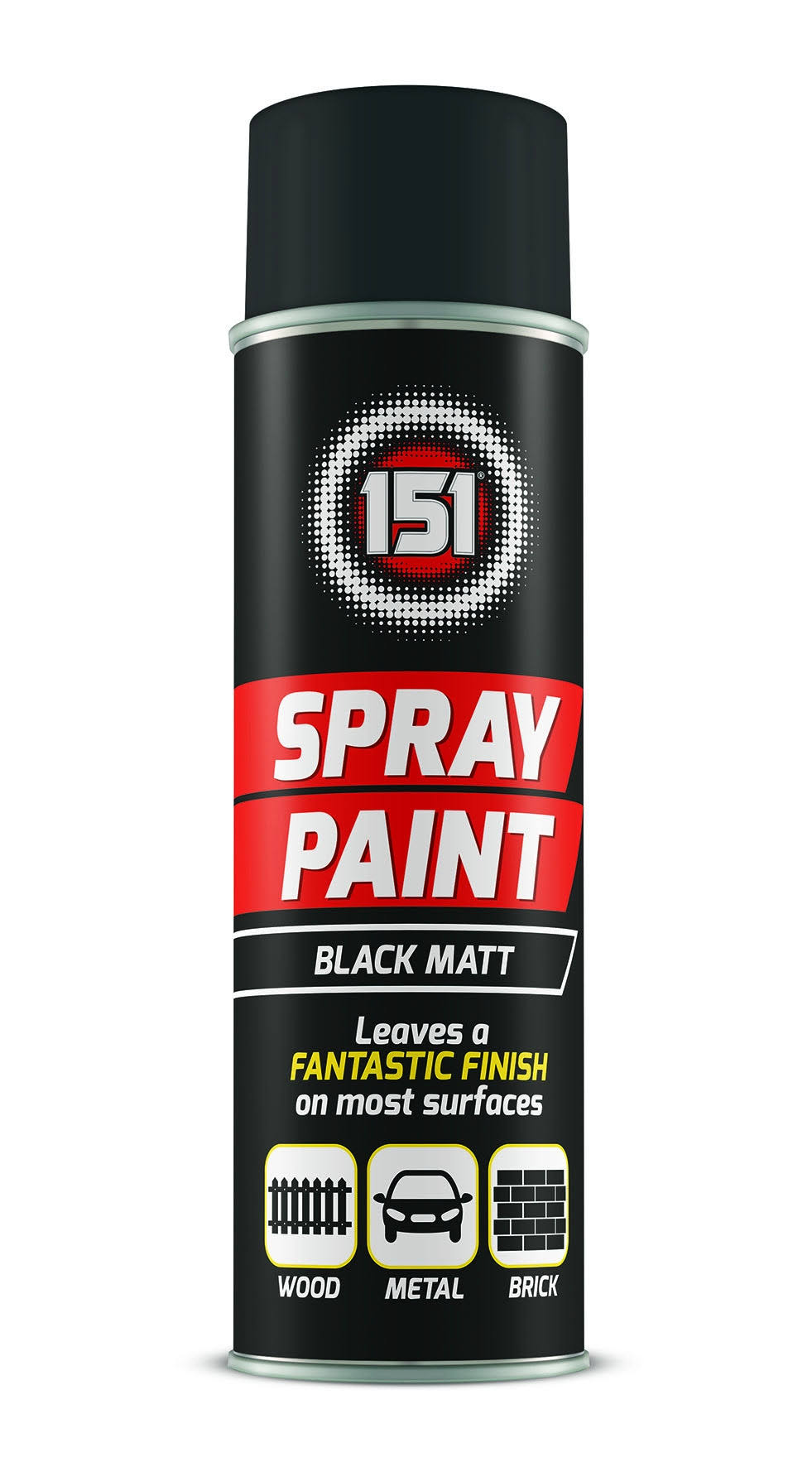 151 Black Matt 250ml Spray Paint