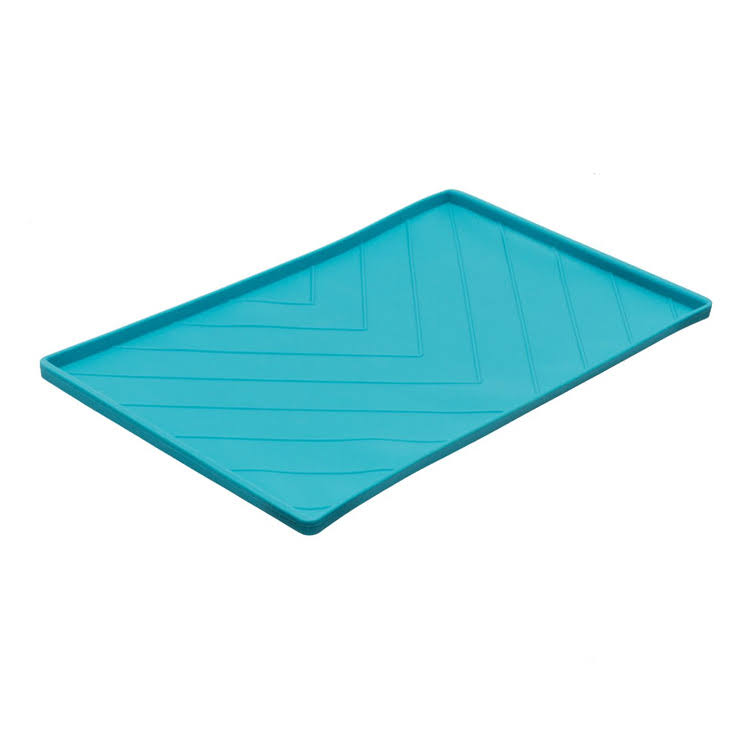 Messy Mutts Silicone Food Mat - Blue - Medium
