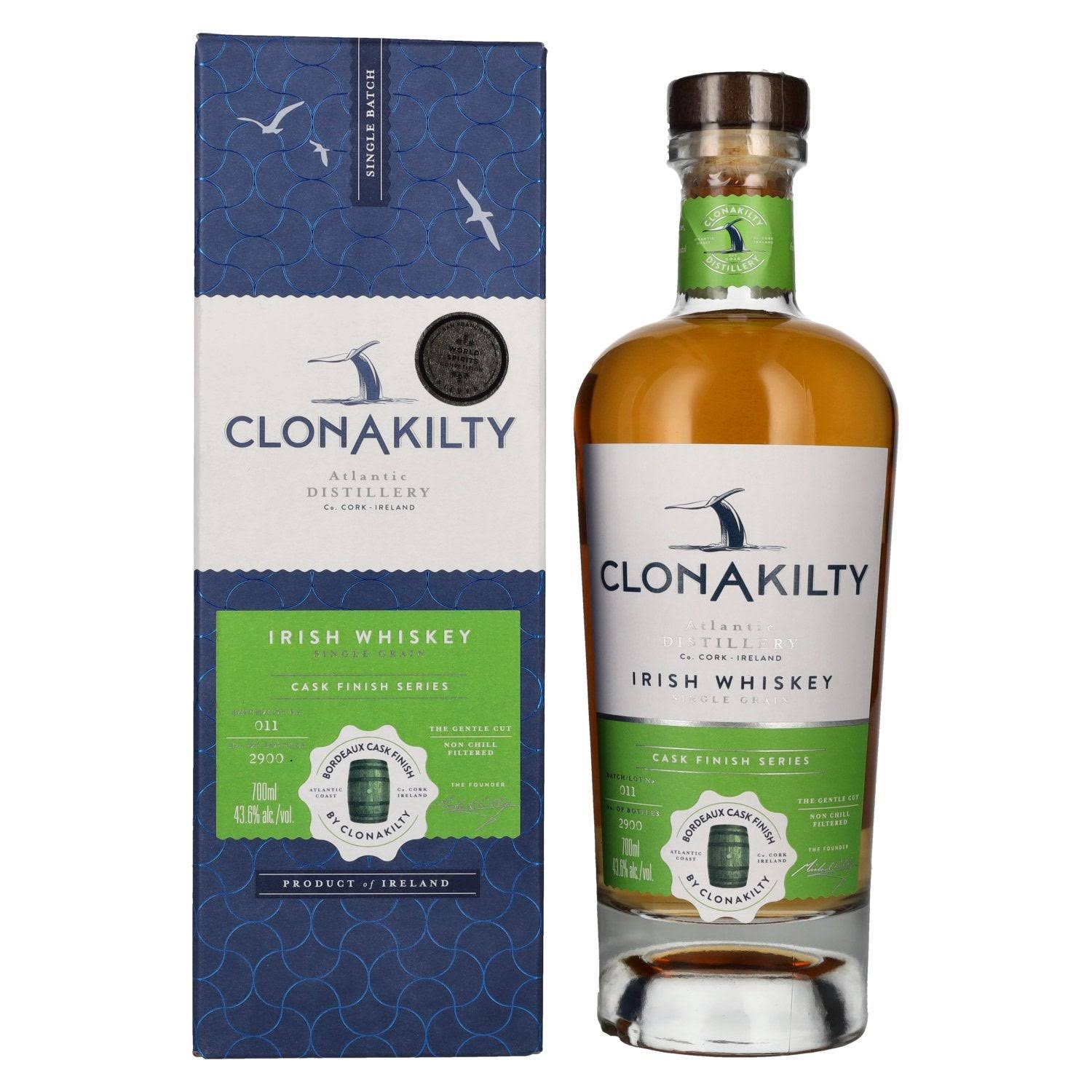 Clonakilty Single Grain Irish Whiskey / Bordeaux Wine Finish