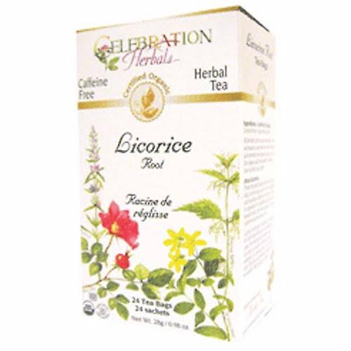 Celebration Herbals Caffeine Free Herbal Tea - Licorice Root, 24 Tea Bags